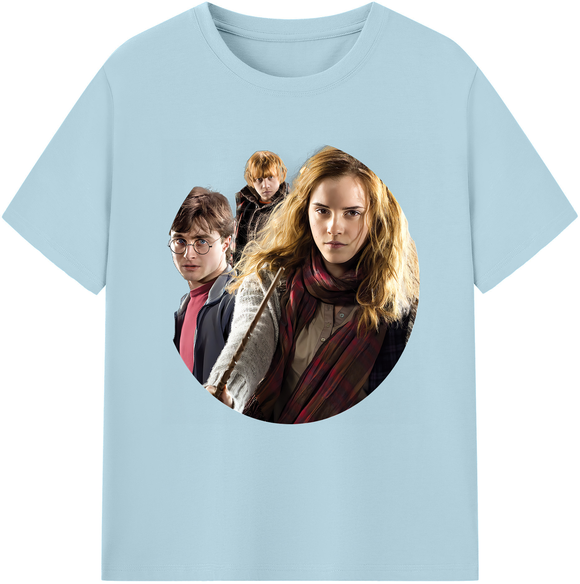 （画像用） Harry Potter ハリー・ポッターシリーズ 綿100％半袖Tシャツ（フロントプリント）